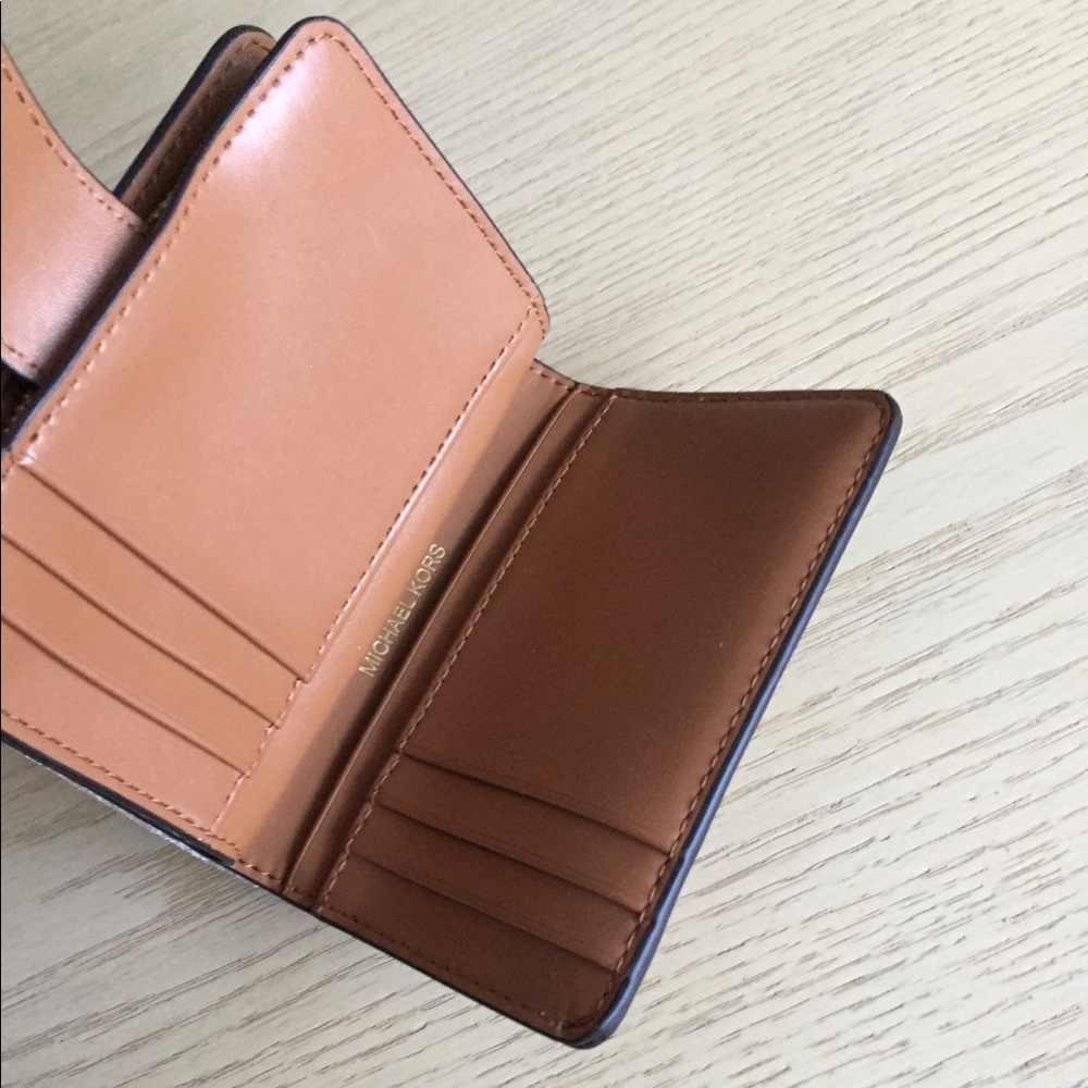 Michael Kors Brown Acorn Compact Wallet - Picture 5 of 8